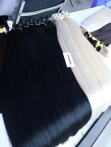 ผมแท้เวียดนามคุณภาพสูง ราคาโรงงาน ขายส่ง ความยาว 40 ซม. ถึง 90 ซม. หลายสี # 1 ถึง # PLA ซุปเปอร์ดับเบิ้ลดรอว์น - Product Image 1