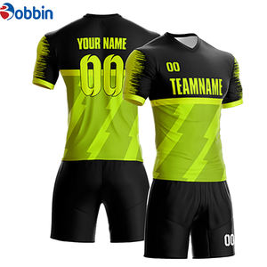Maillots de football personnalisés pour adultes, col rond, haute qualité, respirants, pas chers, uniformes de football, vêtements de sport, shorts de football personnalisés - Product Image 4