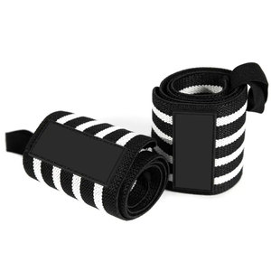 Heavy Duty Cotton/Neoprene Lace-Up Wrist Support Strap for Powerlifting Gym Training Adjustable for Maximum Stability - Product Image 4