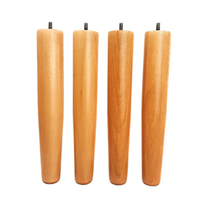 Luxury Solid Wood Round Furniture Legs Natural Finish Premium <b>Sofa</b> Cabinet Dresser Replacement Elegant Home Upgrade - Product Image 1