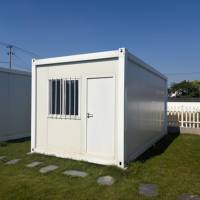 Maison modulaire en conteneur de 20 pieds, préfabriquée, portable, démontable, pour hôtel, villa, complexe hôtelier et studio d'art