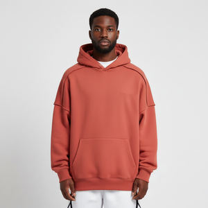 Sudaderas con Capucha Básicas para Hombre, de Invierno, de Felpa 100% Algodón, Talla Grande, Personalizadas con Estampado Puff, Teñidas Lisas, Venta al por Mayor - Product Image 6