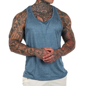 Camiseta sin mangas de verano para hombre, camiseta sin mangas transpirable suave para hombre, logotipo personalizado, chalecos deportivos para Fitness - Product Image 1