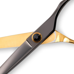 OEM Factory Prices Luxury-Stainless Steel Reusable Adjustable Screw Pet Grooming Curved <b>Scissors</b> With Razor Edge Blade - Product Image 2