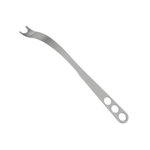 Elevador ortopédico de huesos curvado de 60 grados, 310 mm, punta afilada de 12.14 mm, ancho de mandíbula de 26 mm, instrumento quirúrgico duradero para levantar huesos - Product Image 1