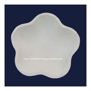 Bol à fruits en marbre blanc naturel fabriqué à la main personnalisé vaisselle décorative pour la maison ou le bureau pour les cadeaux de promotion commerciale - Product Image 4