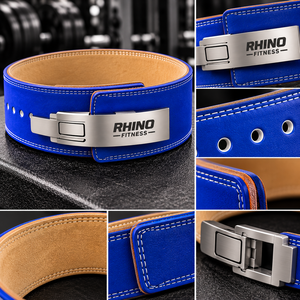 Cinturón de Soporte Lumbar de Neopreno Rhino Fitness, Ajustable, Envolvente, Color Azul, para Adultos, Todas las Temporadas - Product Image 6
