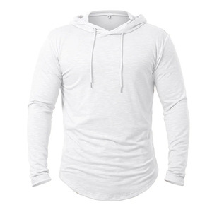Custom Wholesale Winter <b>Hoodie</b> 100% Cotton Regular Fit <b>Running</b> Workout Casual Embroidery Logo Gym Fitness <b>Men</b> - Product Image 1