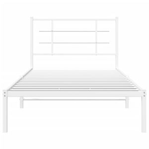 Base de Cama Individual Metálica con Acabado en Polvo Blanco Elegante - Product Image 5