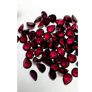 58 Piezas de Granate Rojo Natural de 10x8mm, Corte Pera, 150 Quilates, Alta Calidad, Iroc Sales Mozambique, Gemas Sueltas de Granate para Joyería - Product Image 3