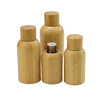 Avoir en stock Pipettes en verre ambré bambou flacon compte-gouttes 10ml 30ml 50ml flacon d'huile essentielle en verre avec couvercle compte-gouttes