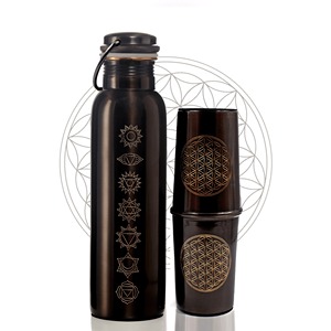 Botella de Agua Ayurvédica Personalizada, Moderna, de Cobre Puro para Beber Directamente y Hervir Agua, para el Regreso a Clases - Product Image 5