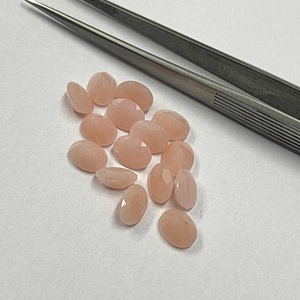 Cuarzo de guayaba Rosa Natural genuino de 10mm x 14mm, piedras semipreciosas de corte ovalado facetado de grado AAA de alta calidad para la fabricación de joyas - Product Image 1