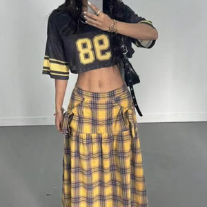 เสื้อฟุตบอลครอปตาข่ายสีดำแบบซับลิเมชั่น หมายเลข 98 สำหรับผู้หญิง สตรีทแวร์ รับผลิตแบบ OEM แบรนด์ส่วนตัว ขายส่งจากโรงงาน - Product Image 4