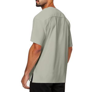 Nueva camiseta de alta calidad de 220 g/m² para hombre, cuello redondo, estilo casual, hip hop, holgada, de algodón, lisa. - Product Image 4