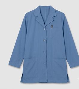 Blouse de laboratoire médicale personnalisée de haute qualité certifiée ISO, uniforme d'infirmière unisexe blanc, tenue de travail en polyester tissé - Product Image 1