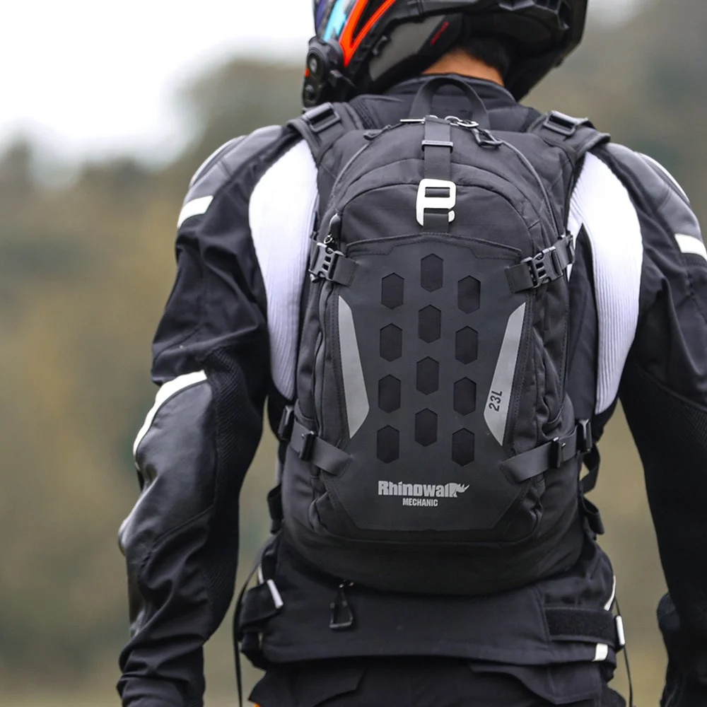 Rhinowalk 23L Magnetic Motorcycle Backpack - Durable Cycling