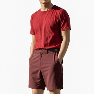 Camiseta de Algodón Cómoda, Tejido de Punto Suave, Manga Corta para Hombre, Ropa Casual de Verano, Venta al Por Mayor de Fábrica - Product Image 1