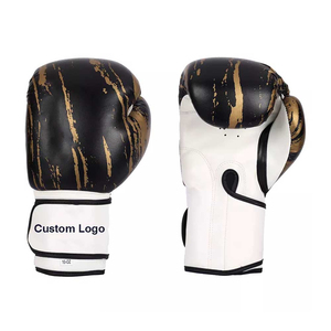 Guantes de Boxeo de Cuero Transpirables de Diseño Personalizado al por Mayor, Correa de Muñeca Ajustable con Cierre de Gancho y Bucle, Elegantes para Entrenamiento de Boxeo - Product Image 4