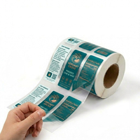 Étiquettes et autocollants d'emballage personnalisés en PVC holographique imperméable pour l'épicerie avec adhésif puissant – Vente en gros