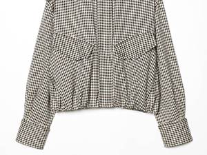 Abrigo de piloto a cuadros de la nueva serie de moda primavera 2026 para mujer, estilo vintage, manga larga, prenda exterior femenina, sobrecamisa elegante - Product Image 4