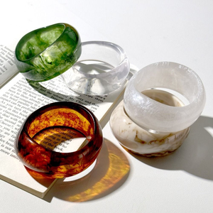 Handcrafted Classic <b>Clear</b> <b>Resin</b> Artificial Bangles - Product Image 5