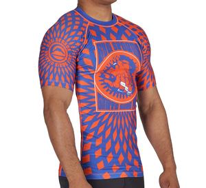 2025 Bright Way International Men's MMA <b>Rash</b> <b>Guard</b> with Custom Logo Breathable and Anti-UV Features - Product Image 1