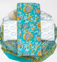 Tissu de costume tendance pour femme, imprimé floral et brodé, matériaux de robe non cousus pour un usage décontracté et quotidien