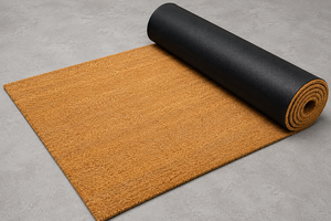 Tapis de porte épais en fibre de coco, antidérapant, avec support en PVC, tapis de sol en fibre de coco robuste pour entrée - Product Image 3