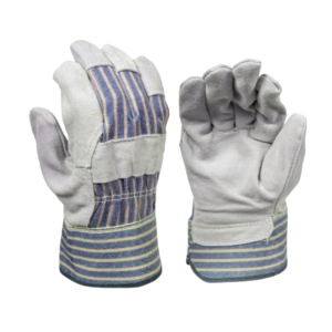 Gants de sécurité robustes en cuir de vachette pleine fleur et caoutchouc pour la construction, le ménage, le jardinage et l'industrie – Modèle Canadien - Product Image 3