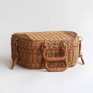 Cute kids travel bags with carrying handles sustainable woven rattan luggage great quality - Product Image 1