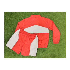 Custom Mens Cotton <b>Knitted</b> Solid Hooded Windbreaker Shorts <b>Set</b> Lightweight Zip Jacket Two Piece Sportswear Travel Outfit Unisex - Product Image 2