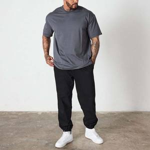 Camiseta de Verano para Hombre, de Algodón Tejido, Manga Corta, Cuello Redondo, Estampado, Tallas Grandes, de Alta Calidad, Clásica, a la Moda, Informal - Product Image 2