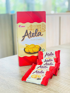 Biscuits au sésame salés croustillants et nutritifs, en gros B2B, à prix incroyablement bas, boîte/sachet de 150g, faibles en glucides, fournisseur OEM ODM, usine - Product Image 1