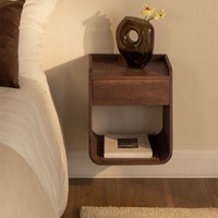 Table de chevet Vandana Nova Maxima en bois d'acacia 35x35 cm