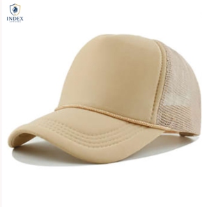 INDEX APPAREL Mesh Trucker Cap 6-Panel Adjustable Unisex Casual <b>Hat</b> Solid Color Breathable Spring <b>Summer</b> Style - Product Image 1