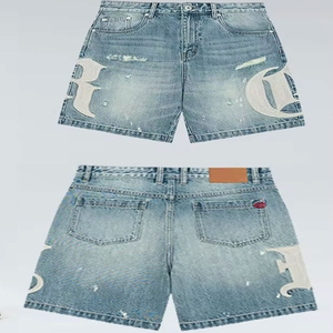 Premium Quality <b>Denim</b> Short for Men Custom <b>Denim</b> Shorts with High Quality Breathable <b>Material</b> Comfortable and Regular Fit Style - Product Image 5