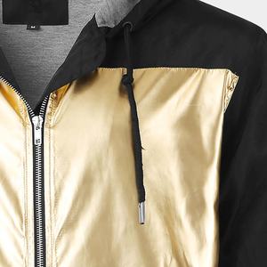 Veste coupe-vent personnalisée de marque pour hommes veste d'hiver à capuche extérieure veste coupe-vent pull à demi-fermeture éclair veste - Product Image 2