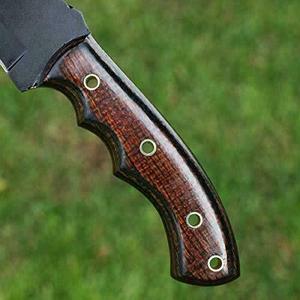 Cuchillo Tracker de Espiga Completa para Supervivencia y Bushcraft con Funda de Cuero, Cuchillo Tracker de Alta Resistencia al por Mayor, Cuchillo Multiusos - Product Image 3