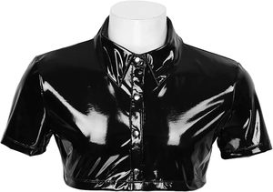 Men's Faux Leather Leather Mens Gym Cotton Tank <b>Tops</b> Activewear Eco-Friendly Quick Dry Men's High Quality - Product Image 4