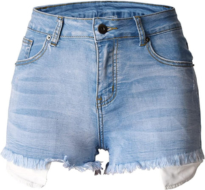 Shorts de Mezclilla para Mujer, Diseño Personalizado 2025, Transpirables, Casuales, de Alta Calidad, Poliéster/Algodón, Impresión Digital, OEM - Product Image 1