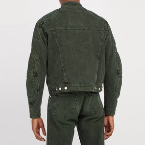 Veste en jean vintage pour homme, prix abordable, best-seller, couleur unie, haute qualité, imprimée. - Product Image 5