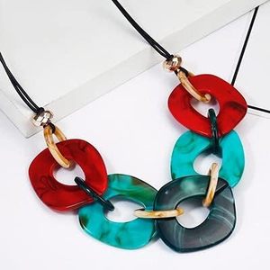 Fashion Jewelry Resin Necklace Hot Selling From India Handmade Necklace for Women and Girls Attractive Color - Product Image 1