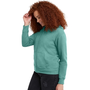 Ropa Deportiva con Logotipo Personalizado, Ropa de Entrenamiento, Tops Cortos de Manga Larga, Sudadera con Cierre, Sudadera Holgada para Mujer - Product Image 3