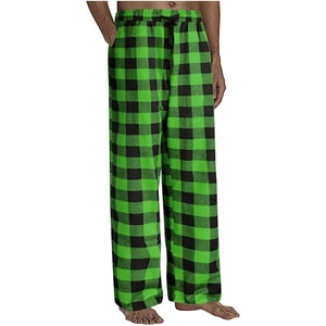 Fashion <b>Men</b> Casual Plaid <b>Loose</b> Sport Plus Size Pajama Pants <b>Trousers</b> Breathable 100% Cotton Flannel Sleep Wear in Multi Colors - Product Image 6