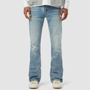 Jeans de Mezclilla para Hombre Hechos a Medida, Corte Regular, Algodón Grueso, Estilo Urbano Cómodo, Venta al Por Mayor de Fábrica - Product Image 1