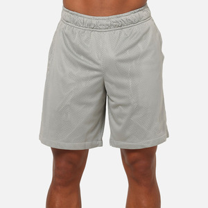 Pantalones Cortos Bermuda de Malla Gris para Hombre, Cintura Elástica, Transpirables, Casuales, Deportivos - Product Image 1