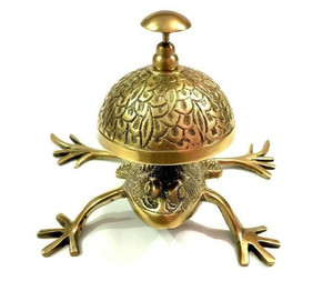 Brass Frog Figurine with Dome Lid Handmade Metal Animal Ornament Polished Finish Antique Style 4 Inch Freestanding Garden Decor - Product Image 3