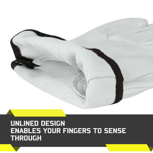 Guantes de Seguridad Industriales de Cuero con Material Resistente al Calor, Costuras Reforzadas y Ajuste Cómodo para Trabajos Pesados - Product Image 3