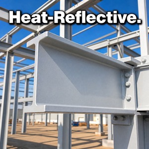 Color Retaining 1K Solar Heat Reflective Anti Corrosion <b>Waterproof</b> Low VOC Coating Eco Friendly For Exposed Steel Frame - Product Image 3